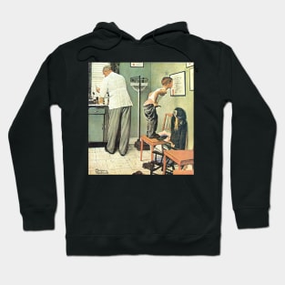 Before The Shot 1958 - Norman Rockwell Hoodie